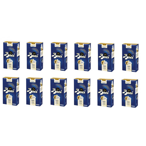 Nestlé Perugina Baci Bijou Bianco Weiße Schokolade Pralinen gefüllt mit Gianduja und Haselnuss 12x 200g italienisch Original