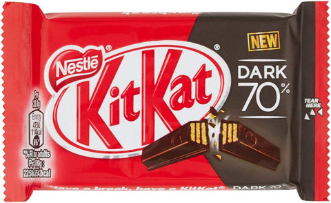 Nestle 72 KIT KAT 4 FINGER 66% DARK CHOCOLATE BAR BARS 41.5 g italienisch Original Pastasauce + gratis Polpa 400 g