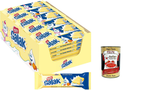 Nestle Nestlé Galak Weiß Schokoriegel White Chocolate Bar Packung mit 36 Bars 40g italienisch Original