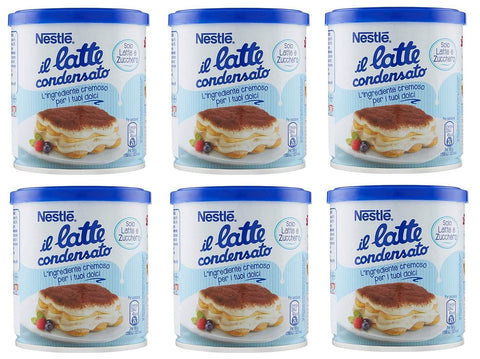 Nestlé il latte condensato Kondensmilch cremige Zutat für Desserts gesüßte konzentrierte Vollmilch 397g 6x Original italienisch