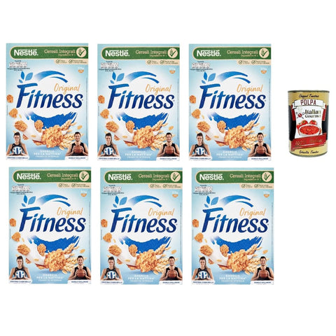 Nestle Müsli Nestle Nestlé Fitness Original Cerealien Vollkorn Weizen und Haferflocken 6x375 g italienisch Original Müsli + kostenlos polpa 400 g 3387390331974