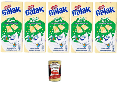 Nestle Galak PoPri' Weiße Schokolade mit Getreide 5x 90g italienisch Original