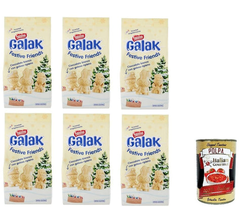 Nestle NESTLÉ GALAK Festive Friends weiße Schokoladen und Müslifiguren Beutel 6x 147 g italienisch Original