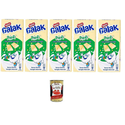 Nestle Praline Nestle Galak PoPri' Weiße Schokolade mit Getreide 5x 90g italienisch Original 8000300391206