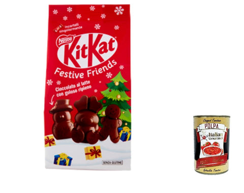 Nestle NESTLÉ KITKAT FESTIVE FRIENDS MILCHSCHOKOLADEN CHARAKTERE 147 G BEUTEL italienisch Original