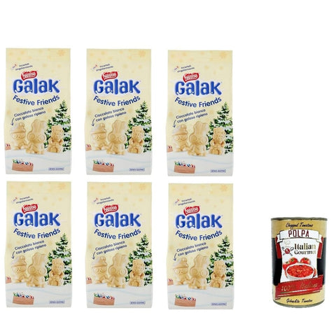 Nestle Praline Nestle NESTLÉ GALAK Festive Friends weiße Schokoladen und Müslifiguren Beutel 6x 147 g italienisch Original 8000300424461