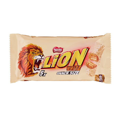 Nestle Pralinen Lion WHITE snack size  5x30g (150g) 7613287109552