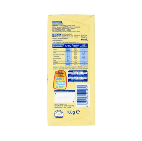 Nestlé Riegel Nestle Galak Weiße Schokoladentafel 100 g (19 Stück) + Italian Gourmet polpa 400gr 8000550501950