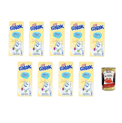 Nestlé Riegel Nestle Galak Weiße Schokoladentafel 100 g (9 Stück) + Italian Gourmet polpa 400gr 8000550501950
