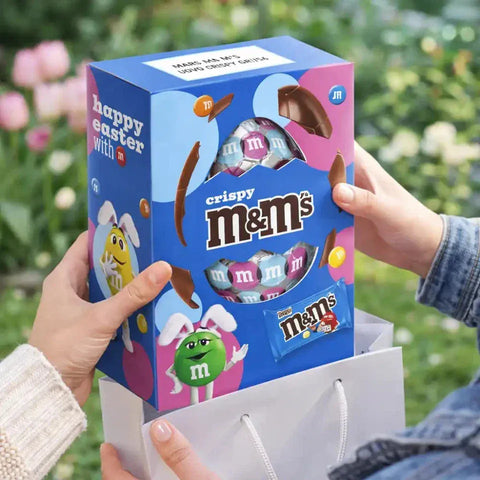 Nestle Riegel Nestle M&M'S CRISPY UOVO DI PASQUA Schokoladenei angereichert mit den berühmten M&M's Crispy Bonbons 156 g italienisch Original