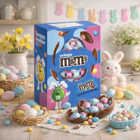 Nestle Riegel Nestle M&M'S CRISPY UOVO DI PASQUA Schokoladenei angereichert mit den berühmten M&M's Crispy Bonbons 156 g italienisch Original