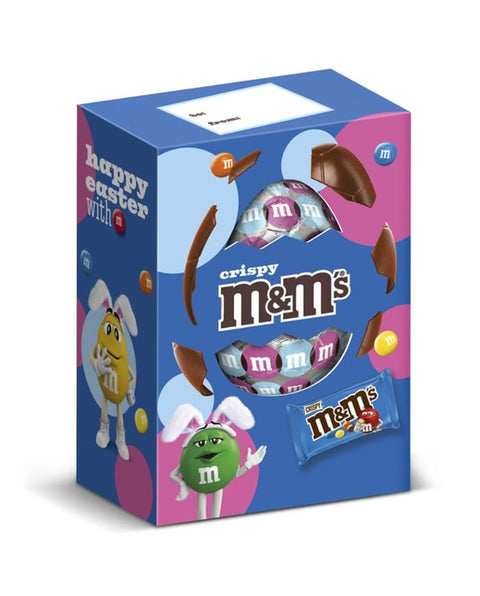 Nestle Riegel Nestle M&M'S CRISPY UOVO DI PASQUA Schokoladenei angereichert mit den berühmten M&M's Crispy Bonbons 156 g italienisch Original