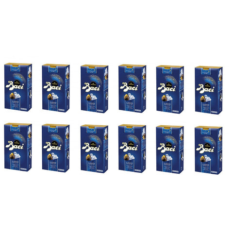 Nestlé Perugina Baci Bijou Classico Pralinen mit Extra dunkle Schokoladenpraline gefüllt mit Haselnüssen 12x 200g italienisch Original