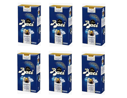 Nestlé Perugina Baci Bijou Assortito Pralinen Schokolade Extra gefüllte dunkle mit Haselnüssen 6x 200g italienisch Original