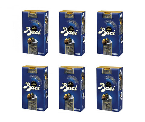 Nestlé Perugina Baci Bijou Fondentissimo 70% Extra dunkle Schokoladenpraline gefüllt mit karamellisierten Haselnüssen und 6x 200g italienisch Original