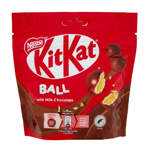 Nestlè Schokoladenriegel 5x Kit Kat Ball Milk Chocolate Mit Milchschokolade überzogene Waffelbällchen 140 gr