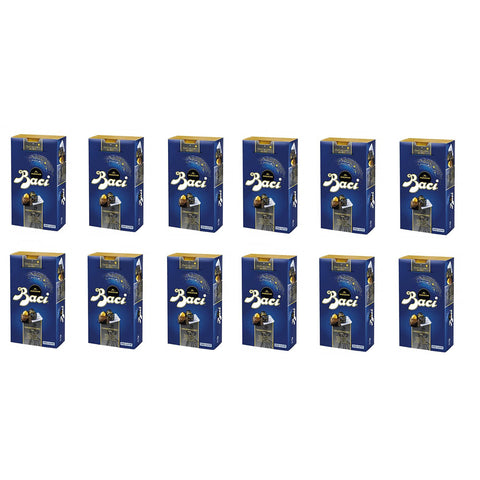 Nestlé Perugina Baci Bijou Fondentissimo 70% Extra dunkle Schokoladenpraline gefüllt mit karamellisierten Haselnüssen 12x 200g italienisch Original
