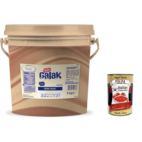 Nestlé Tortencremes & Kuchenfüllungen Nestlé Galak Professionale Crema al Cioccolato Bianco Professional Weiße Schokoladencreme 3 kg italienisch Original 8000300399363