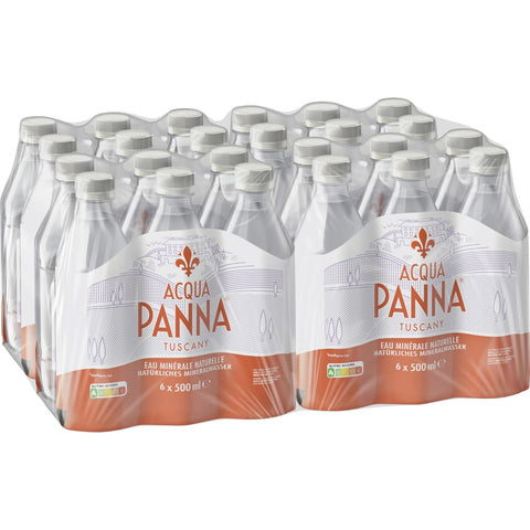 Nestlé Waters Stilles Wasser Nestlé Waters ACQUA PANNA stilles Mineralwasser PET Einweg Flaschen ( 24 x 0,5 L italienisch Original 8000815023524