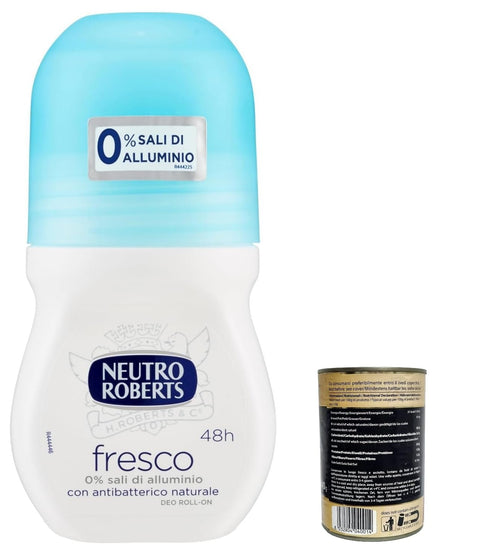 Neutro Roberts Fresco Deo roll on, roller Deodorant ohne Aluminiumsalze, null Flecken, natürlicher Schutz mit blumigen Noten 50 ml italienisch Original
