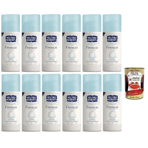 Neutro Roberts Deo Neutro Roberts Fresco Stick Deodorant ohne Aluminiumsalze null Flecken natürlicher Schutz mit blumigen Noten 12x40 ml italienisch Original + kostenlos Polpa 400 g 80018711EANingredientebandito