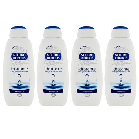 Neutro Roberts Duschgel 4x Neutro Roberts Bagnodoccia Idratante Feuchtigkeitsspendendes Duschgel 450 ml 8002410011364