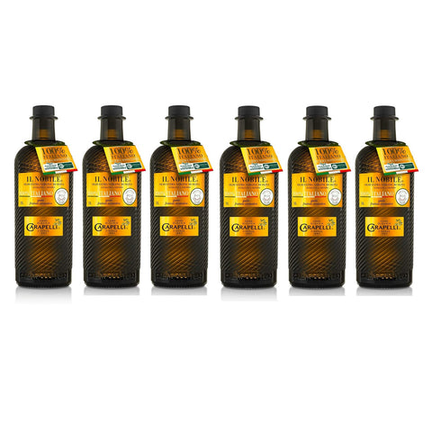 Nobile Carapelli " Il " 100% Extra Virgin Olivenöl [ 6 FLASCHEN x ] 1x750ml Original italienisch Feinkost