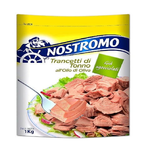 Nostromo Thunfischfilets Nostromo Trancetti di Tonno all'olio di oliva Thunfischsteaks in Olivenöl 1kg