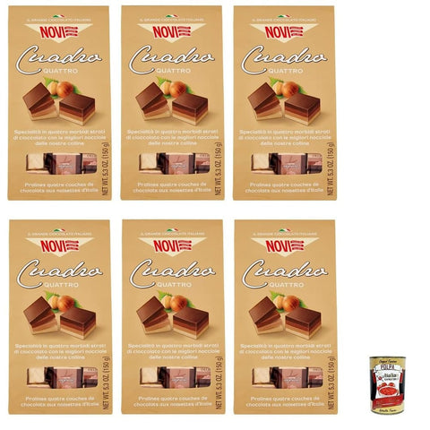 Novi Praline Novi Cuadro Quattro Cremino Pralinen 6x 150gr italienisch Original 8006380334256