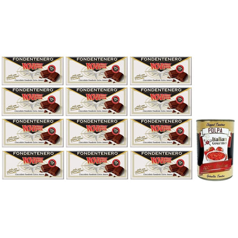 Novi Praline Novi Fondentenero Intensive Extra Dunkle Schokolade 72% Kakao 12x 100g italienisch Original 8006380215258