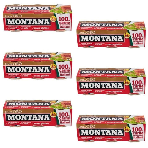Montana linea oro Rindfleisch in Aspik dosen 90g 100% Italienisch Fleisch 18x Original italienisch