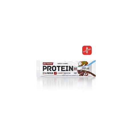 Nutrend PROTEINE Bar 23% Packung Kokosgeschmack ein ideales Verhältnis von Eiweiß und Kohlenhydraten (1: 2) 24x55 g italienisch Original Riegel