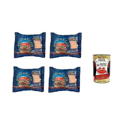 Nutrifree French Toast Nutri Free Panino Hamburger XL glutenfrei 100g, 4x100gr + Italian Gourmet polpa 400gr 8008696029956
