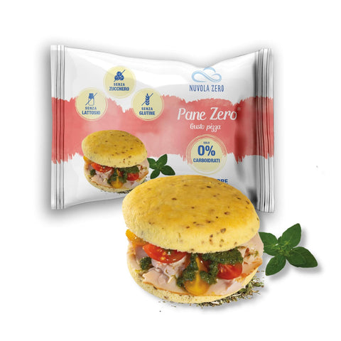 Nuvolazero Nolvola Zero Pane Zero Gusto Pizza Zero Kohlenhydrate zuckerfrei laktosefrei reich an Fasern und Proteinen 47 g italienisch Original