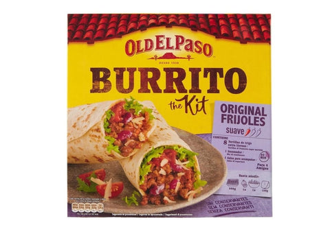 Old el Paso Koch- & Backzutaten MHD 21/08/2026 Old el Paso Burrito The Kit Frijoles, Mexikanische Spezialitäten, 510 - g 8410076471710