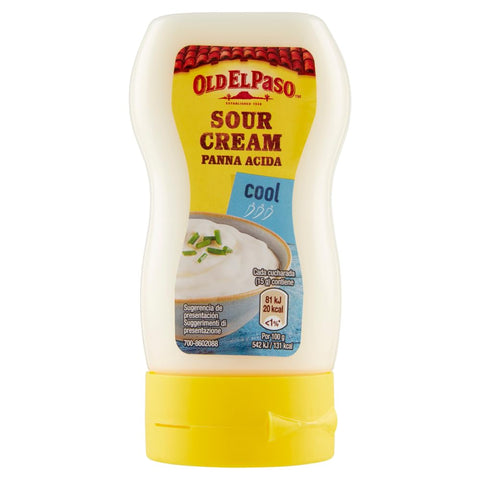 Old El Paso Saucen & Marinaden Old El Paso Panna Acida,Sauerrahm Sour Cream Sauce Würzsauce,für Aperitifs mit Mexikanischem Geschmack 230 g Squeeze italienisch Original 8410076421425