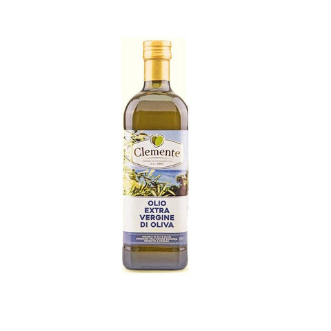Clemente Olio Extra Vergine di Oliva Natives Olivenöl extra Mischung aus Olivenölen kalte Extraktion 1x1l Original italienisch Feinkost