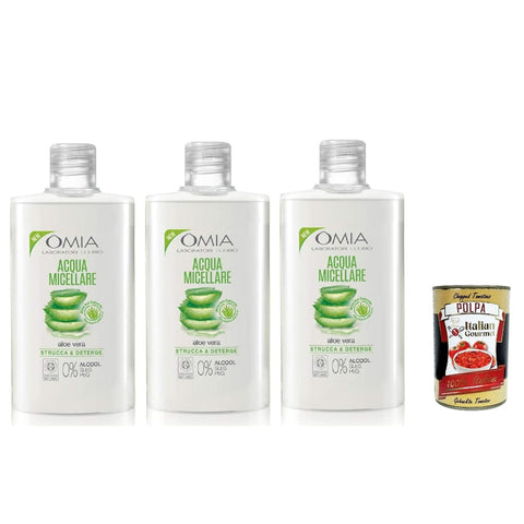 Omia - Intime Pflege & Hygiene Omia - Omia - Acqua Micellare Viso Aloe Vera Feuchtigkeitsspenkel und Balancing -up entfernen für alle Hauttypen 3x400 ml italienisch Original Pastasauce + 8032804040014