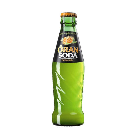 Oran Soda Limonade Oran Soda Campari Group Orange Soda Orangensaftgetränk Glasflasche 200 ml alkoholfreies kohlensäurehaltiges Getränk Softdrink italienisch Original 8057192000716