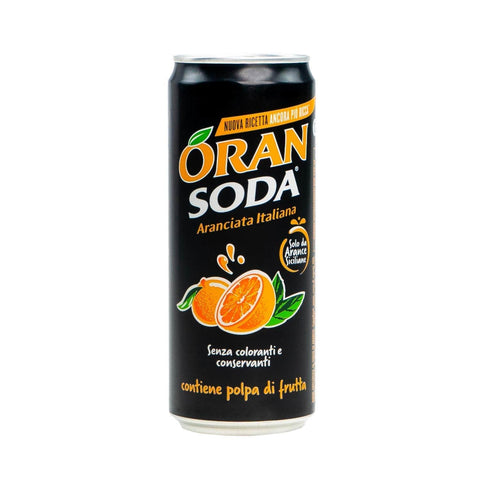 Oran Soda Limonade Oran Soda Limonade (24 x 330ml) von Crodo - Orangenlimonade - mit Fruchtfleisch - natürliche Aromen - Orangen aus Süditalien - erfrischend fruchtig - pur oder als Cocktail genießen - EINWEG Dose 8057192001447