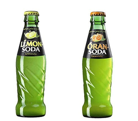 Oran Soda Limonade Testpaket Lemonsoda Limonade Zitronengetränk Oransoda Orangensaft Orangensaftgetränk Glasflasche ( 48 x 200ml ) alkoholfreies kohlensäurehaltiges Getränk Softdrink 8057192000716