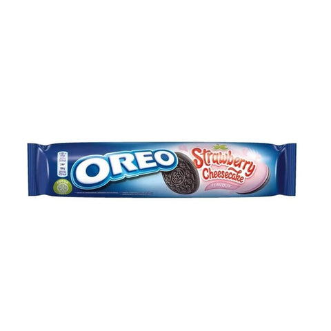 Oreo Desserts 16x Oreo Strawberry Cheesecake Limited Edition, Erdbeerkekse 154 g