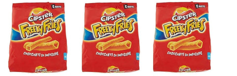 ORO Saiwa Saiwa Chips Cipster freeky fries 3x 5 Portionstüten á 25 g kartoffel gesalzen italienisch Original