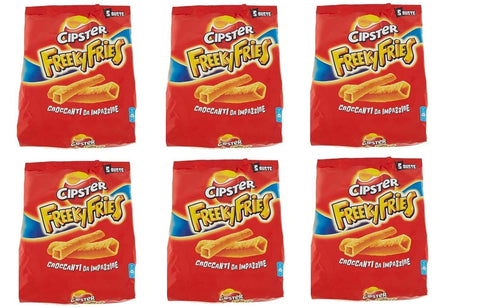 ORO Saiwa Saiwa Chips Cipster freeky fries 6x 5 Portionstüten á 25 g kartoffel gesalzen italienisch Original
