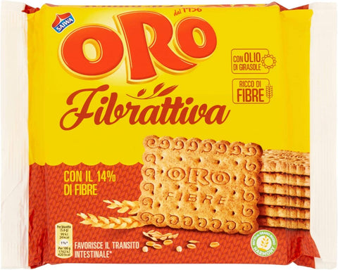 ORO SAIWA Fibrattiva 400g Italienisch aktive Faser kekse biscuits cookies 6x Original italienisch