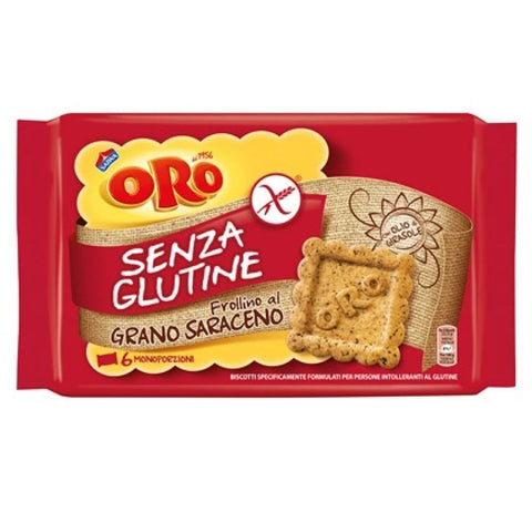 ORO SAIWA Kekse ORO SAIWA grano saraceno senza glutine kekse Buchweizen Glutenfrei kuchen 3x 240g italienisch Original 7622210729781
