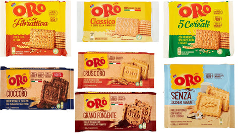 ORO Saiwa Testpaket Italienisch aktive kekse biscuits cookies 7 Stück Original