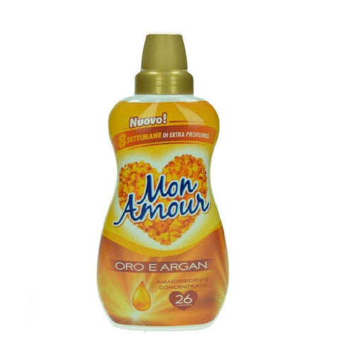 Paglieri Weichspüler Paglieri Mon Amour Ammorbidente Concentrato Oro e Argan Konzentrierter Flüssiger Weichspüler Gold und Argan 26 Wäschen 650ml 8001280070556