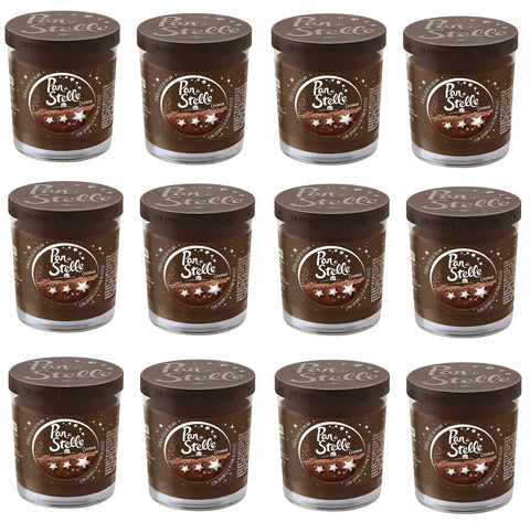 Pan di Stelle Crema Spalmabile Streichcreme mit Haselnüssen, Kakao und Pan di Stelle Kekse Körnern 190 g italienisch Original