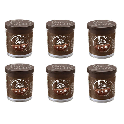 Pan di Stelle Crema Spalmabile Streichcreme mit Haselnüssen Kakao und Pan di Stelle Kekse Körnern 6x 190g italienisch Original